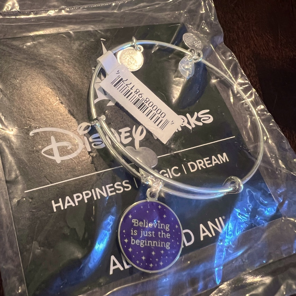 NWT Alex and Ani Disney Parks “Believing is Just the Beginning” Bracelet